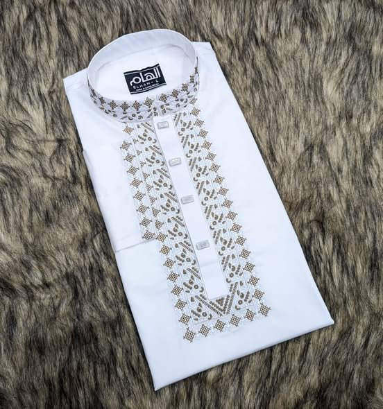 প্রিমিয়াম কট সিকুয়েন্স এম্ব্রয়ডারি পাঞ্জাবি